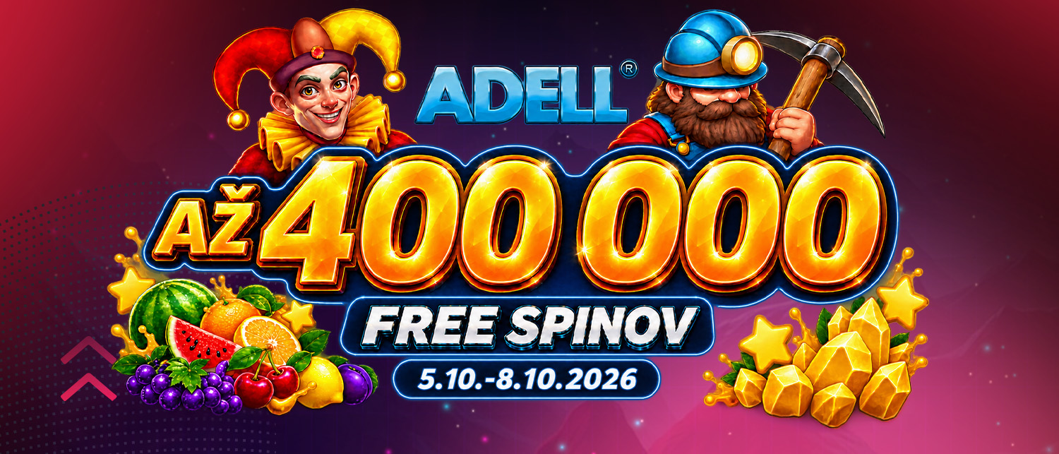 Rozdávame až 400 000 free spinov